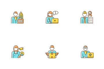 Company Staff Related Icon Pack