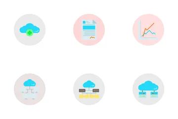 Compartilhamento de dados Pacote de Ícones