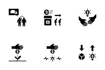 Competencia empresarial Icon Pack