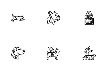 Raça de competição de cães Pacote de Ícones