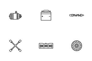 Componente del coche Paquete de Iconos