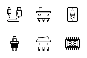 Componente electrónico Paquete de Iconos