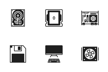 Componentes de la computadora Paquete de Iconos