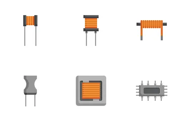 Componentes electrónicos Paquete de Iconos