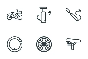 Bicicletta e componenti Icon Pack