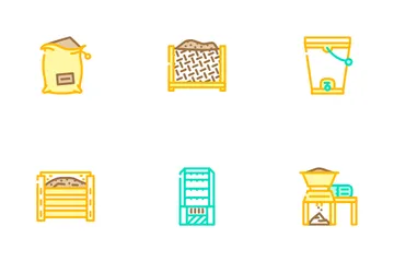 Compost Production Icon Pack