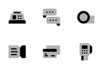 Compras e comércio eletrônico Pacote de Ícones