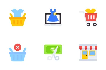 Compras e comércio Pacote de Ícones