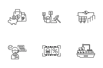 Compras e comércio eletrônico Pacote de Ícones