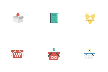 Compras Comercio electrónico Icon Pack