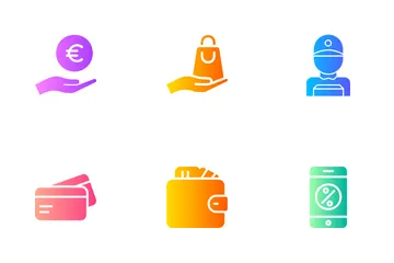 Las compras en línea Icon Pack