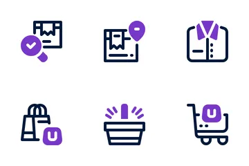 Las compras en línea Paquete de Iconos