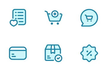 Compras online Pacote de Ícones