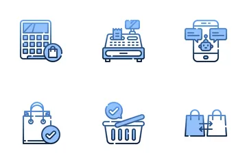 Las compras en línea Icon Pack