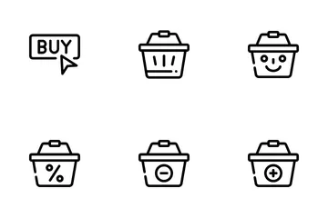 Las compras en línea Paquete de Iconos