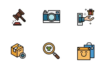 Compras online Pacote de Ícones