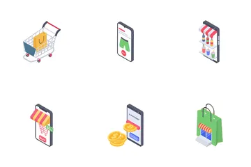 Compras pelo celular Icon Pack
