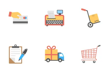 Compras y comercio 1 Paquete de Iconos