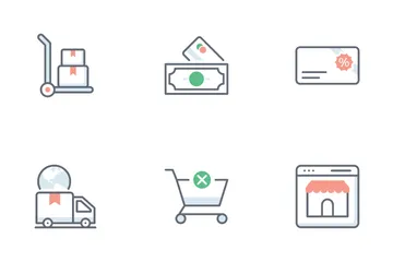 Compras y comercio Paquete de Iconos