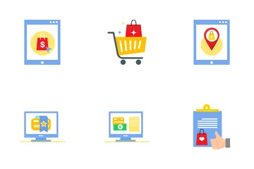 Compras y comercio electrónico Paquete de Iconos