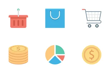  Compras y comercio electrónico Paquete de Iconos