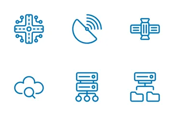 Computação em nuvem Pacote de Ícones