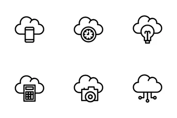 Computación en la nube Icon Pack