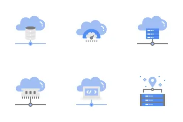 Computación en la nube Icon Pack