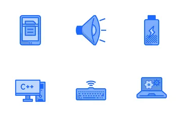 Computador dois tons Pacote de Ícones
