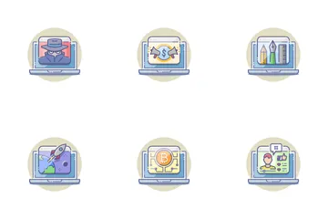 Computer Activities Icon Pack