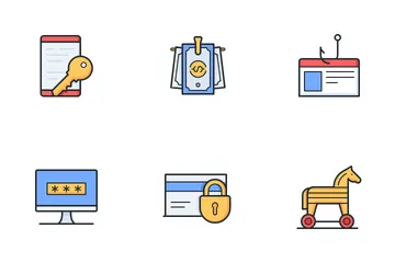 Computer Attack Icon Pack