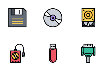 Computer & Data Colored Icon Pack