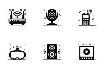 Computer-Hardwaregeräte Symbolpack