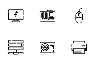 Computerperipheriegeräte Symbolpack