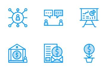 CUMMUNICAÇÃO DE NEGÓCIOS Pacote de Ícones