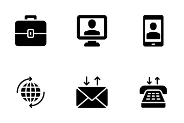 Comunicação Empresarial Pacote de Ícones