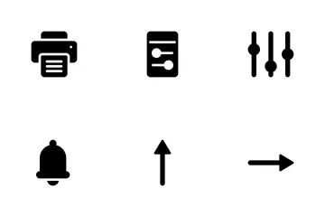 Pacote Misto de Comunicação e UI Pacote de Ícones