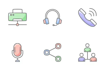Redes y comunicaciones vol. 1 Paquete de Iconos
