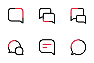 Comunicación y chat Paquete de Iconos