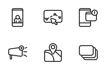 Comunicaciones digitales Paquete de Iconos