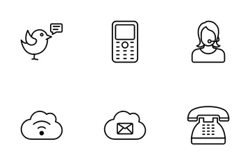 Comunicaciones Vol 1 Paquete de Iconos