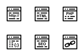 Conception et développement de sites Web 1 Icon Pack