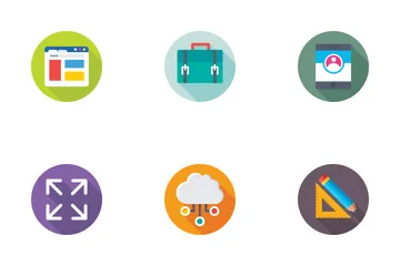 Conception et développement de sites Web Icon Pack