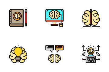 Concepto de cerebro Paquete de Iconos