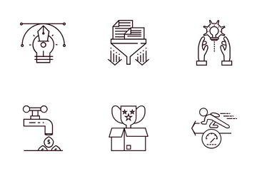  Conceptos de negocio Paquete de Iconos