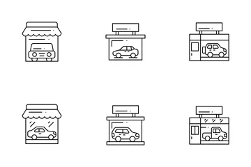 Concessionária de automóveis Pacote de Ícones