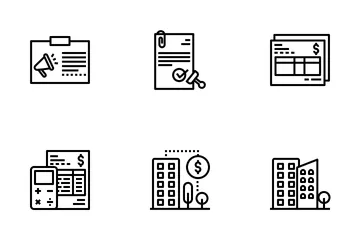 Gestión Jurídica de Condominios Paquete de Iconos