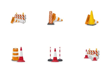 Cône de signalisation Pack d'Icônes