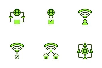 Conectividade com a Internet Pacote de Ícones