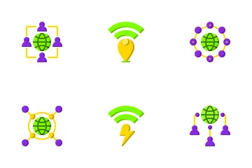 Conectividade com a Internet Pacote de Ícones